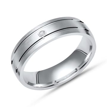 Ring Zirkonia mit Gravur - 0413