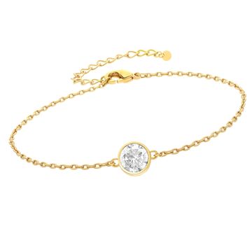 Armkettchen Kristallstein mit Gravur - 2390