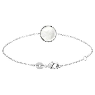 Armband Silber mit Perlmuttanhänger - 2803