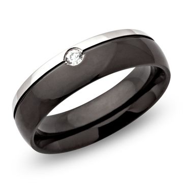 Ring Zirkonia mit Gravur - 0443