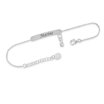 Ident Armband Infinty mit Gravur - 2312