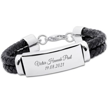 Armband Leder mit Gravur - 0256