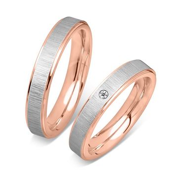 Eheringe Edelstahl mit Gravur - 1460