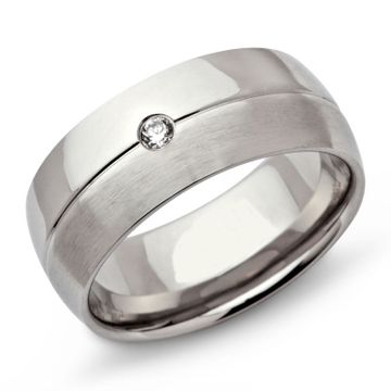 Ring Zirkonia mit Gravur - 0428