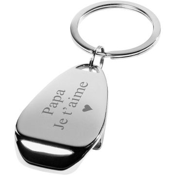 Flaschenöffner Schlüsselanhänger mit Gravur - 2492