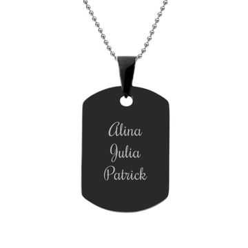 Anhänger Dogtag Anhänger mit Gravur - 2098