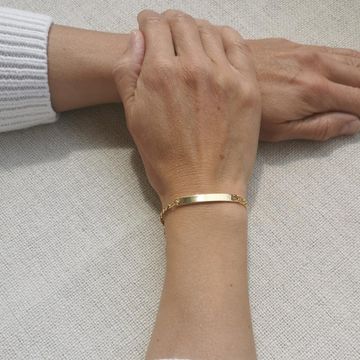 Ident Armband Edelstahl Gold- 2471