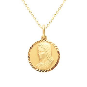 Anhänger Abbild Jungfrau Maria vergoldet - 2808
