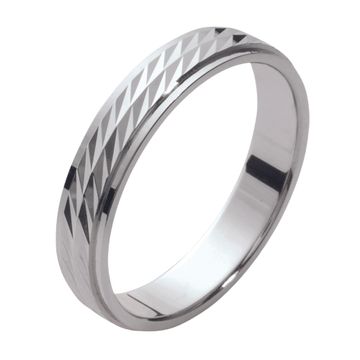 Ring Silber rhodiniert mit Gravur - 2735