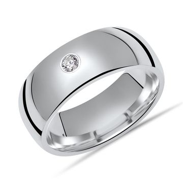 Ring Zirkonia mit Gravur - 1008