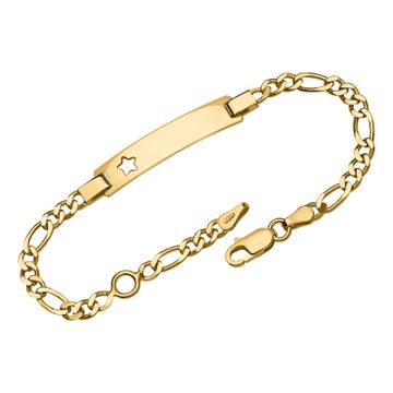 Ident Armband Silbervergoldet mit Gravur - 1809