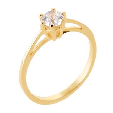 Verlobungsring vergoldet mit Zirkonia- 2716