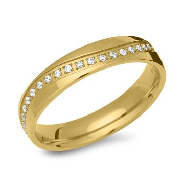 Ring Zirkonia mit Gravur - 1328