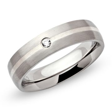 Ring Zirkonia mit Gravur - 0436