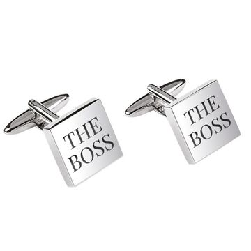 Manschettenknöpfe Edelstahl mit Gravur - 2525