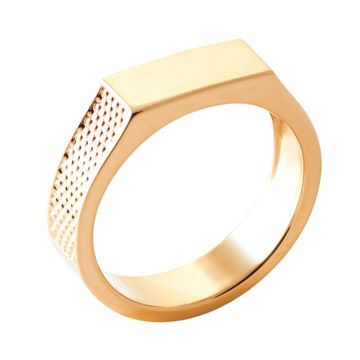 Siegelring vergoldet mit Gravur - 2714